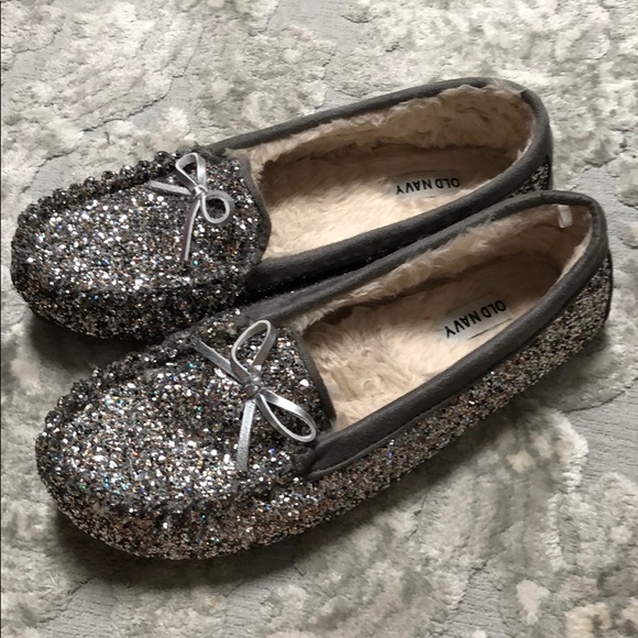 sparkly moccasins